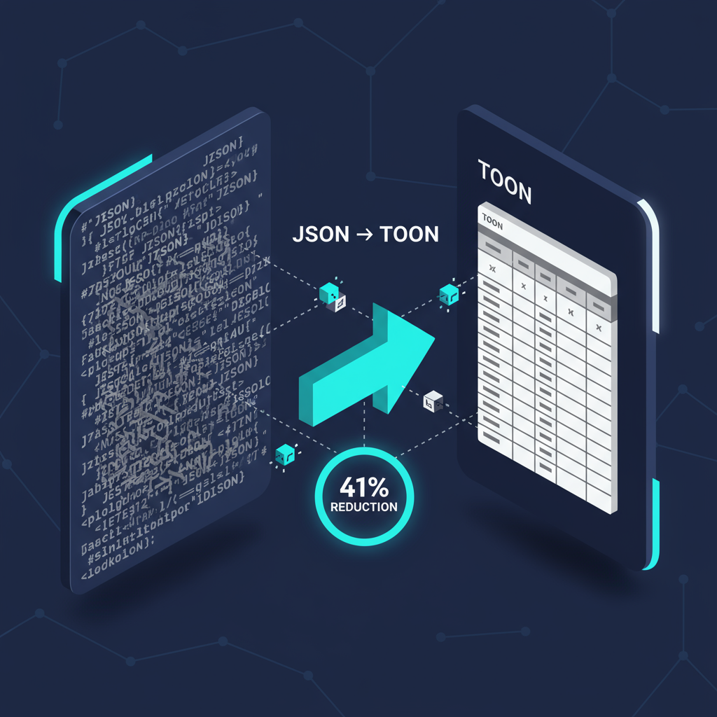 JSON to TOON 41% reduction